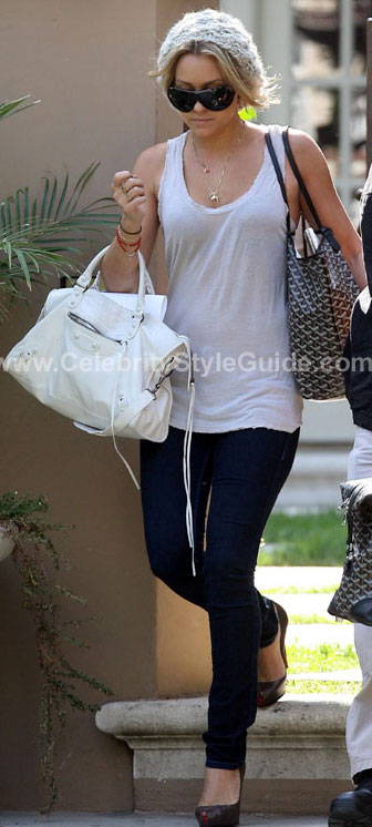 Lauren Conrad wearing Christian Louboutin Minibout Zep 942 Pumps -  Celebrity Style Guide