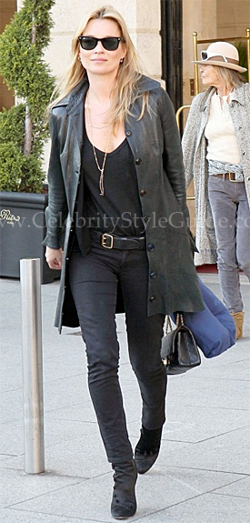 Kate Moss wearing Siwy Hannah Jean in Outlaw Wash - Celebrity Style Guide
