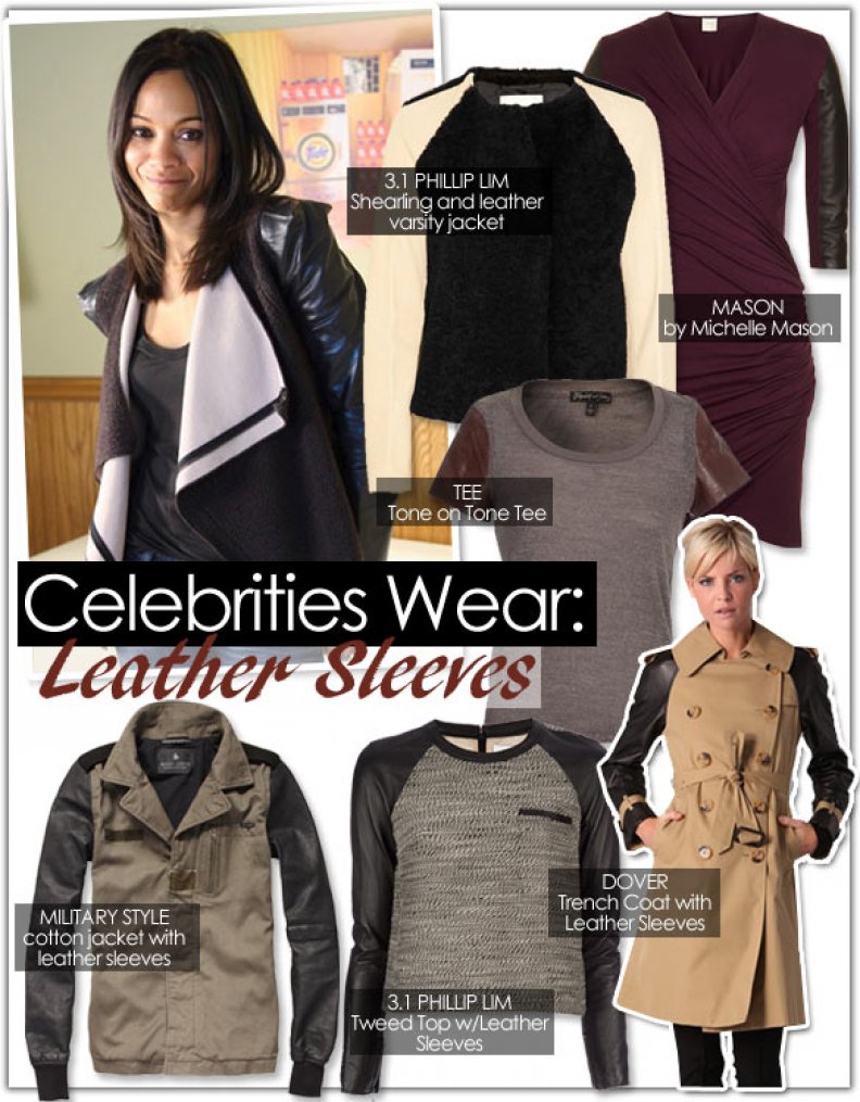 Celebrities Wear: Leather Sleeves