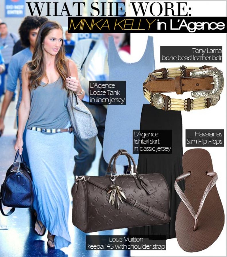 What She Wore: Minka Kelly in L'Agence