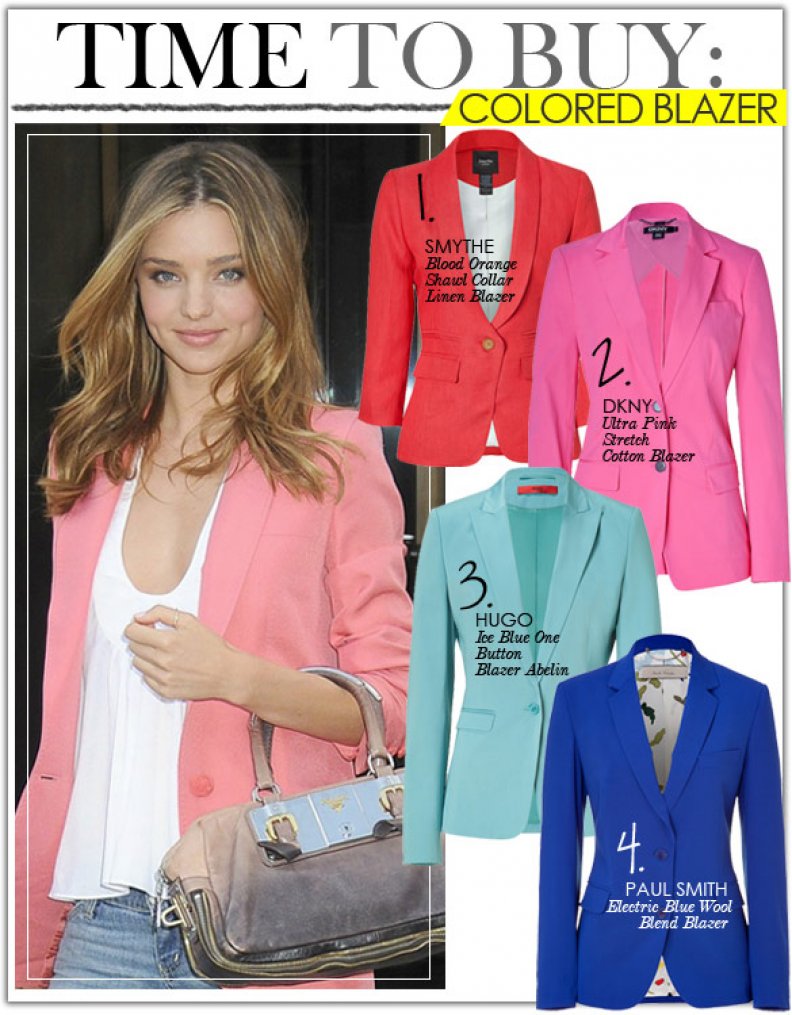 Time to Buy: Colored Blazer