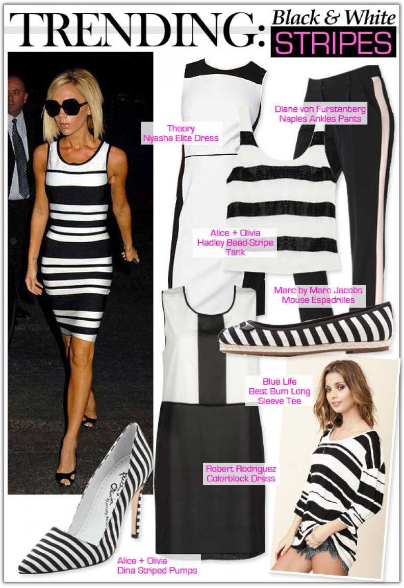 Trending: Black and White Stripes for Spring