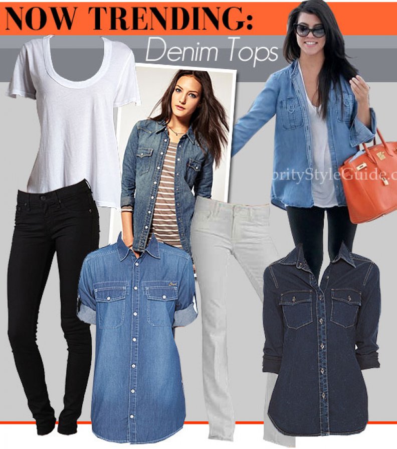 Now Trending: Denim Tops