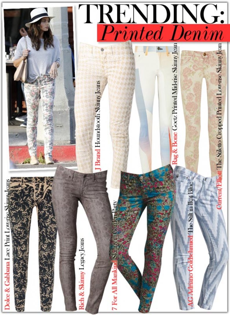 Trending: Printed Denim