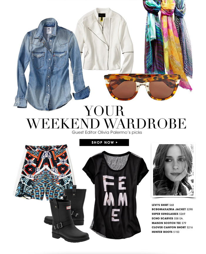 Guest Editor Olivia Palermo Picks Outfits For The Perfect Weekend ...